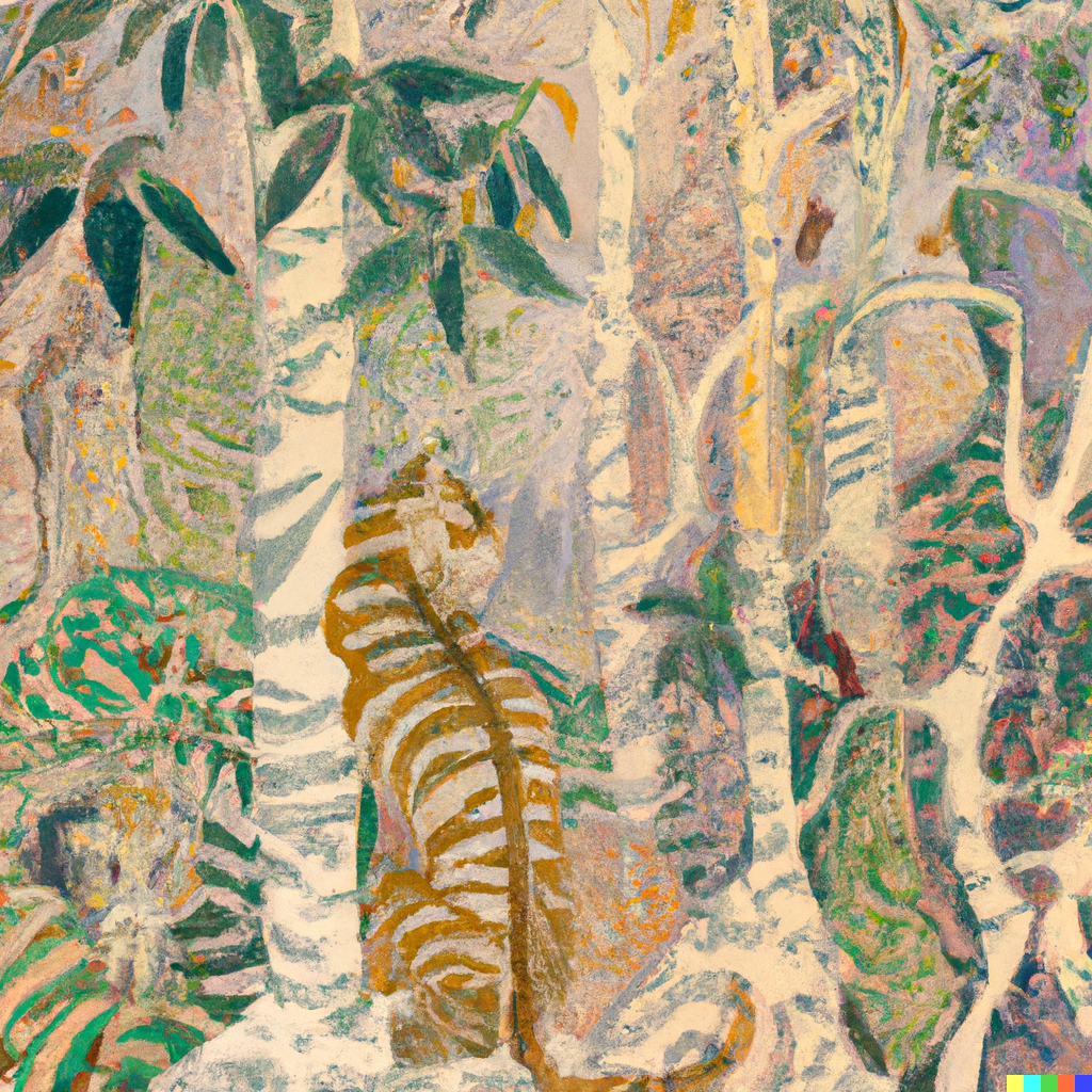 Jungle and tiger